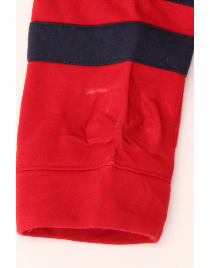 NAUTICA Mens Hoodie Jumper Large Red Striped Cotton Vintage Nautica and Second-Hand Nautica from Messina Hembry 