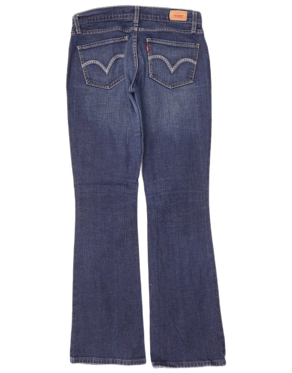 Jeans feminino Levi's 524 cintura baixa bootcut US 5 médio W30 L32 algodão azul
