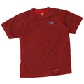 Camiseta masculina The North Face poliéster manchado vermelho médio