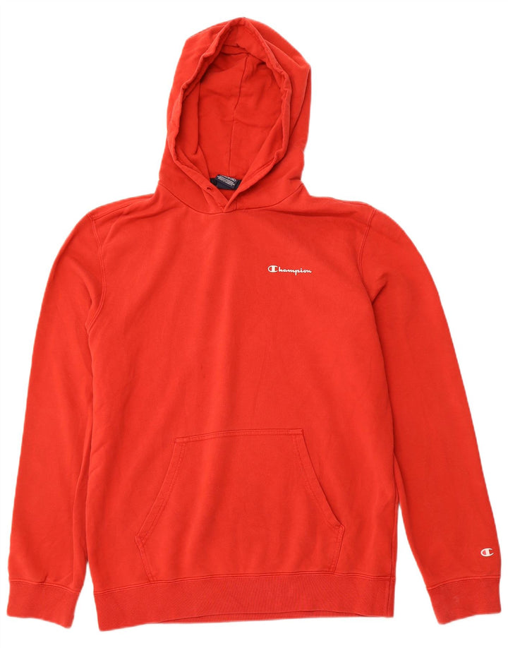 CHAMPION Mens Hoodie Jumper XL Algodão Vermelho