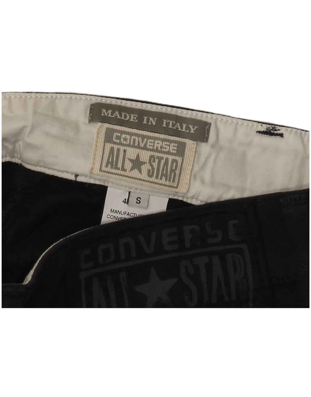 Shorts casual masculino CONVERSE pequeno W29 algodão azul marinho