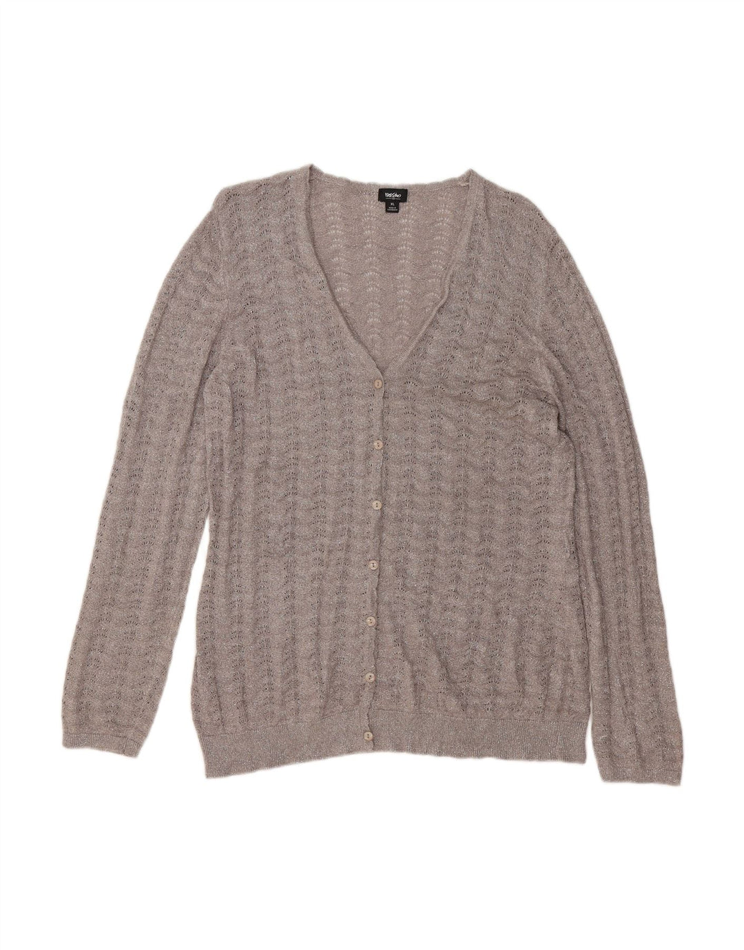 Suéter cardigã feminino MOSSIMO UK 18 XL cinza rayon