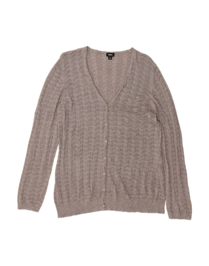 Suéter cardigã feminino MOSSIMO UK 18 XL cinza rayon