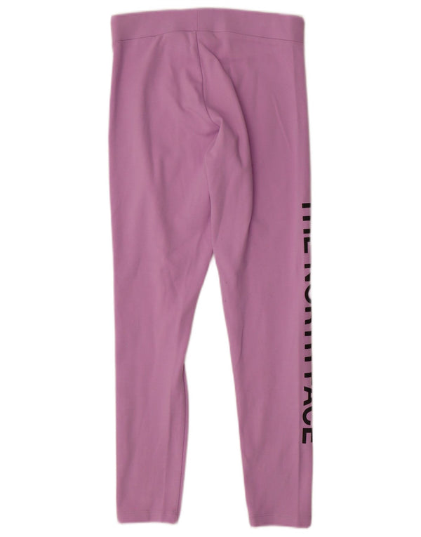 THE NORTH FACE Girls Graphic Leggings 14-15 Anos XL Roxo Algodão