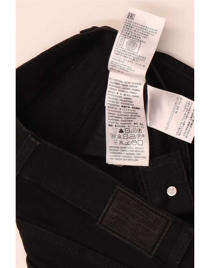 Jeans skinny feminino Levi's W29 L30 algodão preto