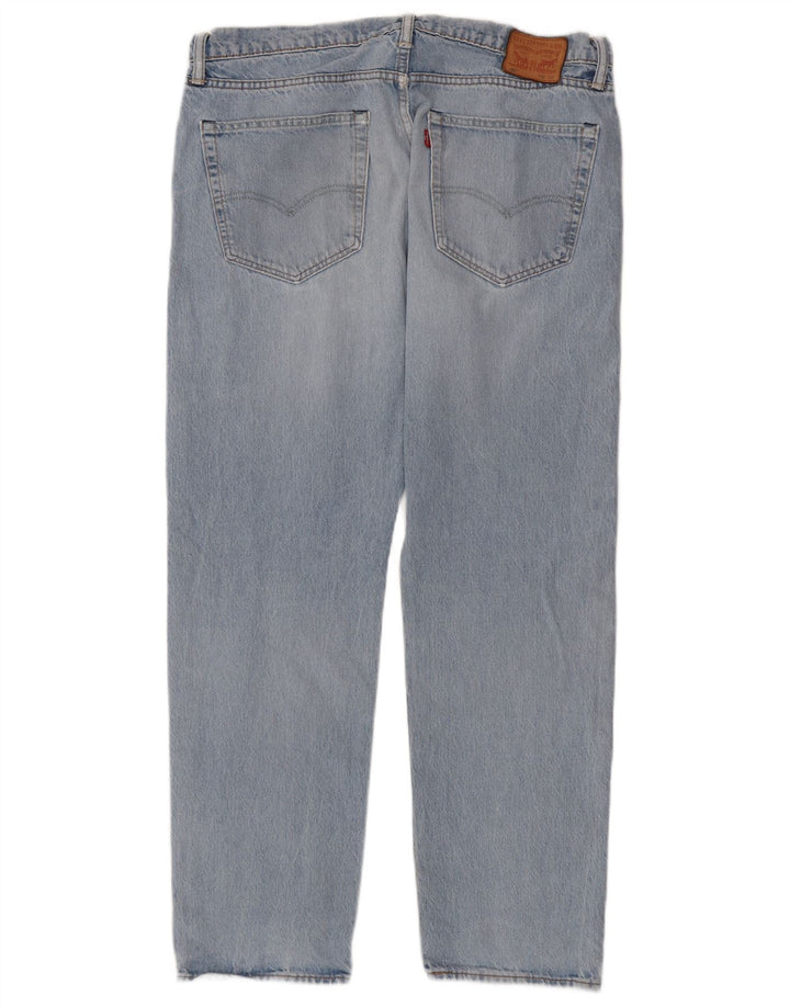 Levi's Masculino 502 Tapered Jeans W36 L32 Azul Algodão