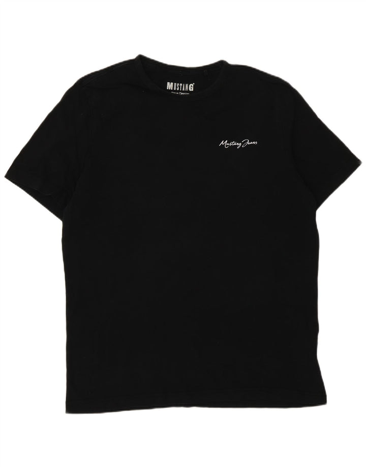 Camiseta masculina Mustang Top grande preto