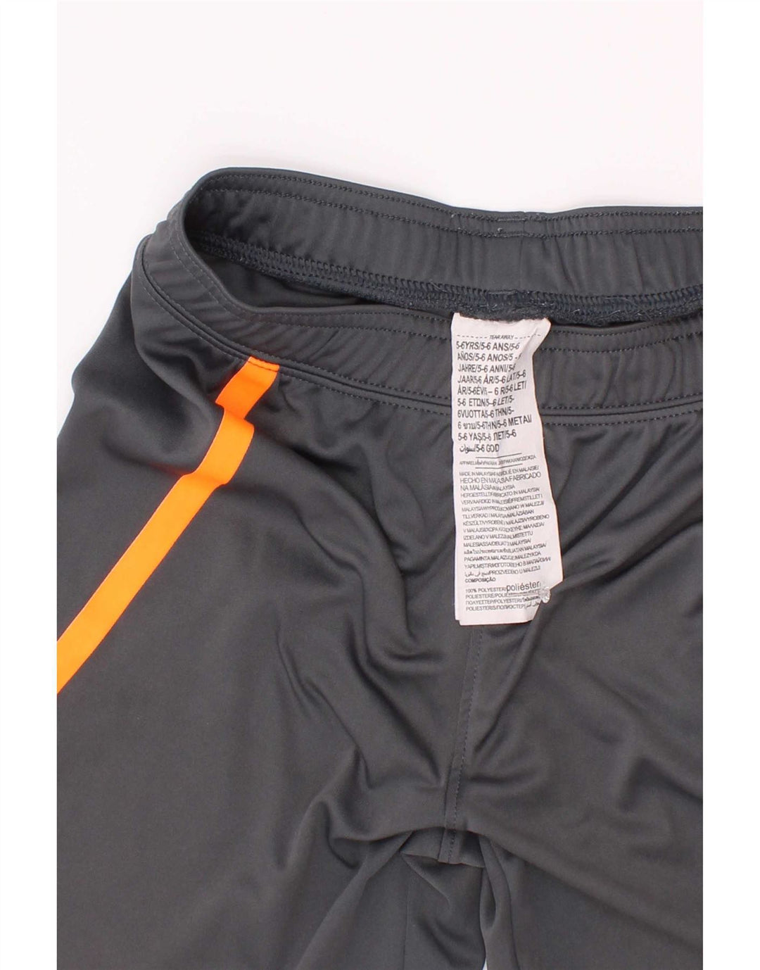 Shorts esportivos masculinos Under Armour 5-6 anos poliéster cinza