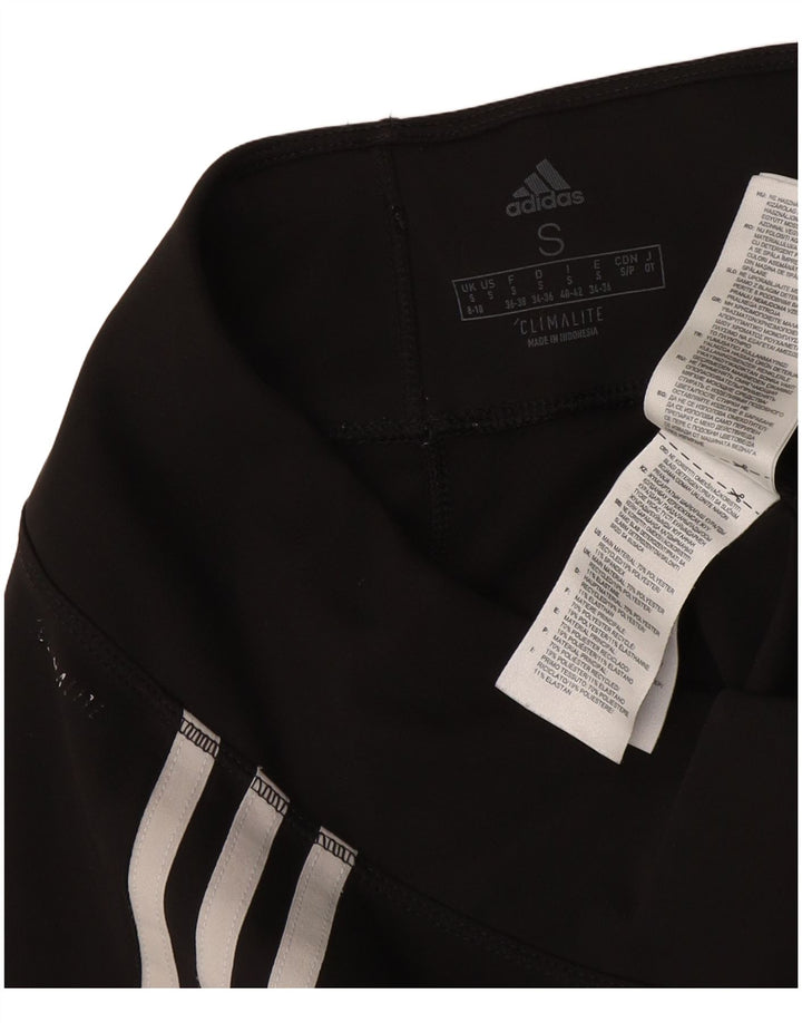 Adidas Womens Climalite Leggings UK 8/10 Pequeno Poliéster Preto