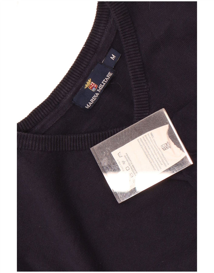 Marina Militare Mens Colete Regata Médio Algodão Azul Marinho