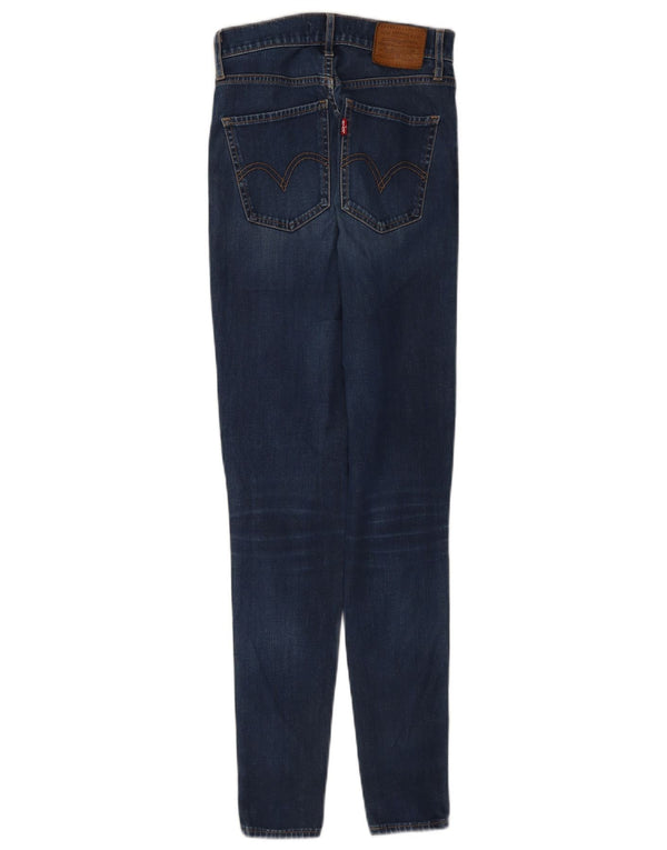 Calça jeans feminina Levi's Mile High Super Skinny W25 L30 azul marinho algodão