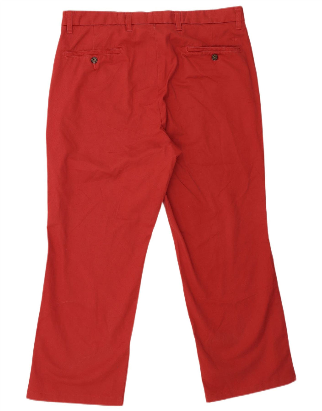 Calças masculinas Dockers cortadas W36 L26 algodão vermelho