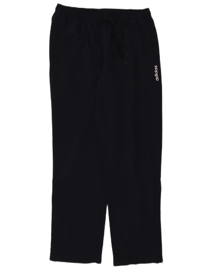 Calça de treino masculina Adidas grande poliéster azul marinho
