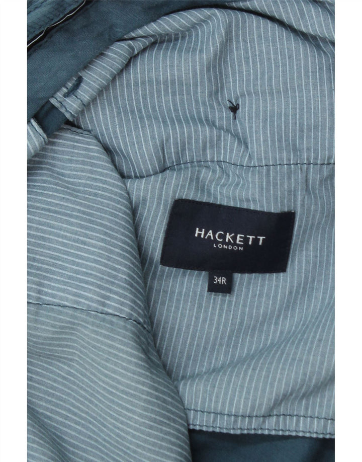 Calça masculina HACKETT de terno reto W34 L31 azul