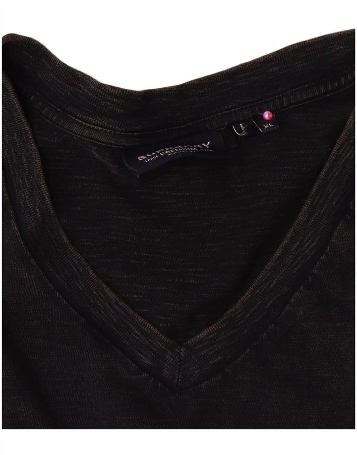 Camiseta masculina Superdry Top XL algodão preto