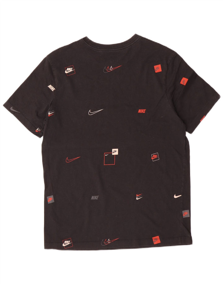 Camiseta gráfica masculina NIKE Top médio preto