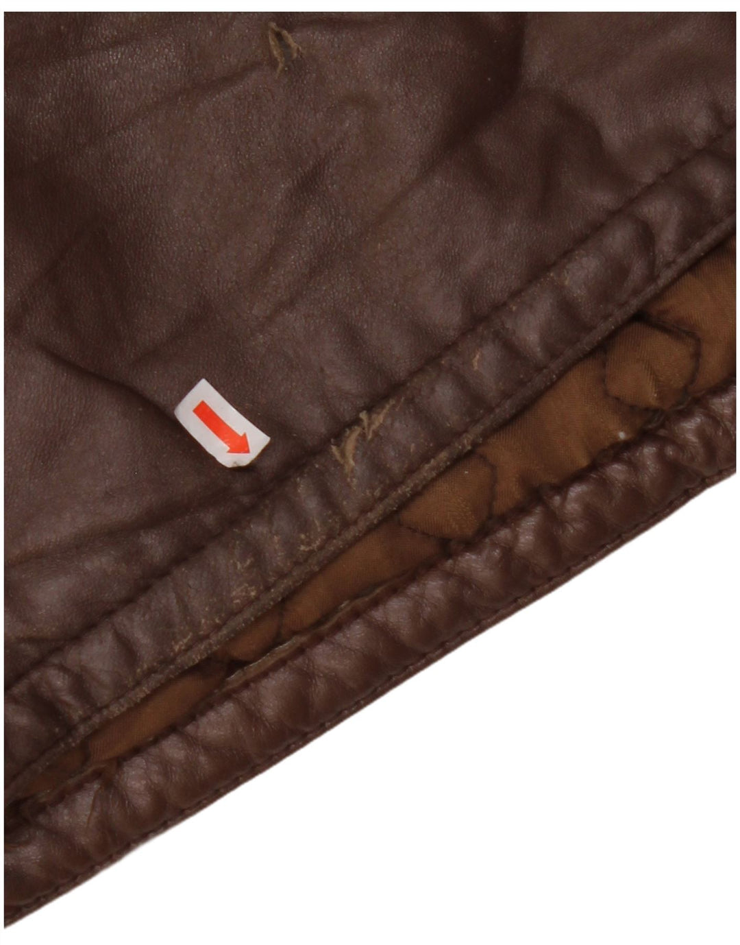 Jaqueta de couro masculina VINTAGE IT 56 3XL marrom