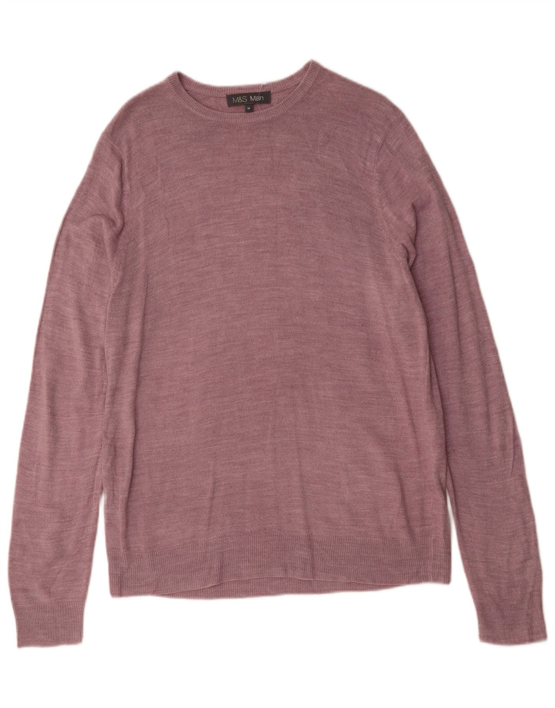 MARKS & SPENCER Suéter masculino com gola canoa acrílico rosa médio