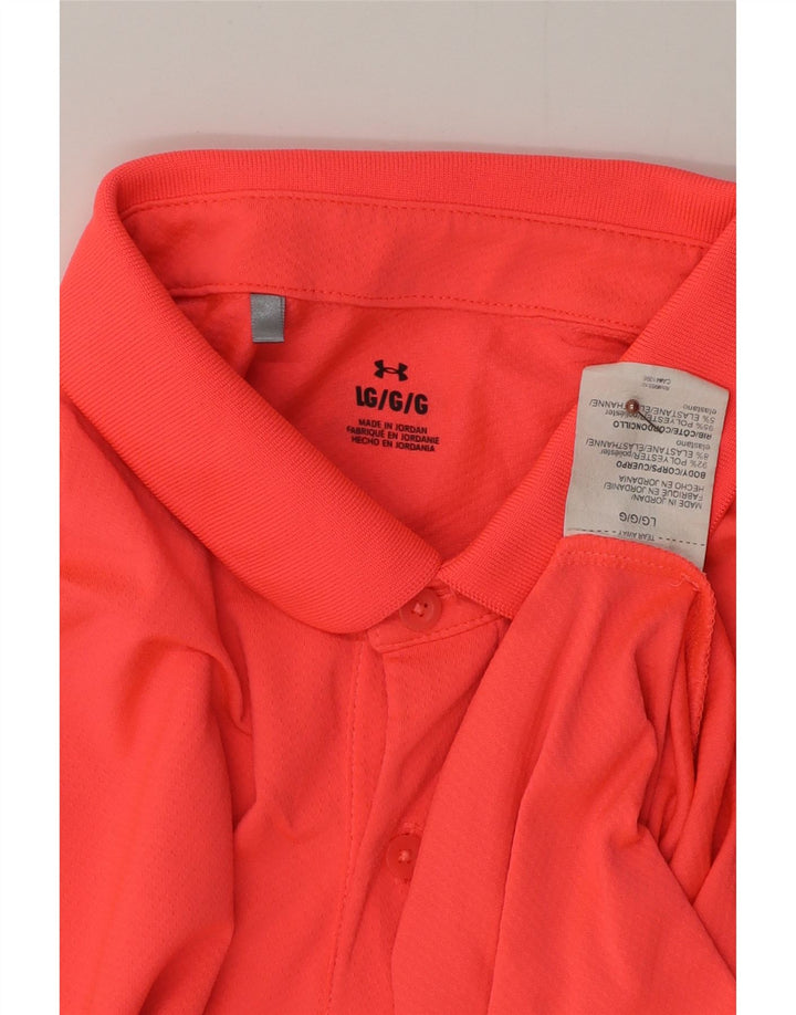 Camisa polo masculina UNDER ARMOUR grande poliéster rosa