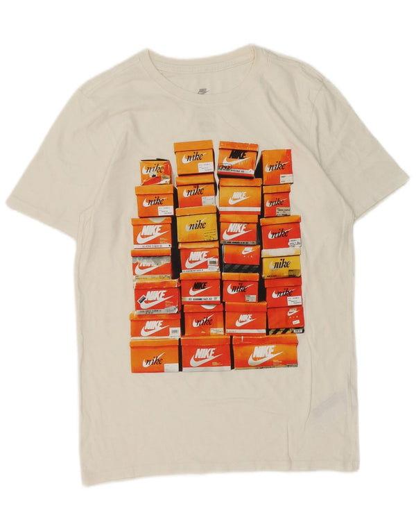 Camiseta Nike Masculina Athletic Cut Graphic Top Pequeno Algodão Branco