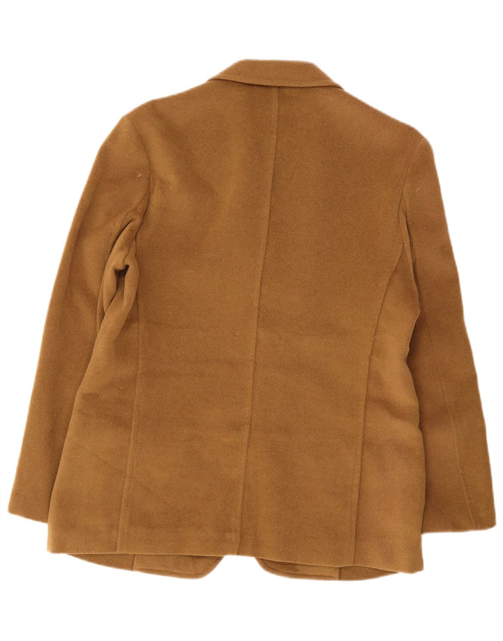 Jaqueta Blazer Feminina Cerruti com 3 Botões UK 16 Grande Poliéster Marrom