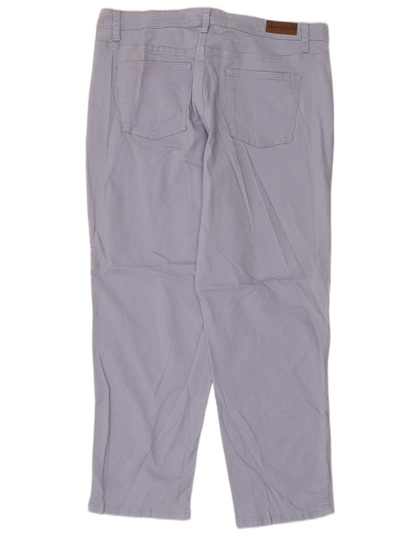 Calça cropped feminina CALVIN KLEIN EUA 14 XL W36 L25 algodão azul