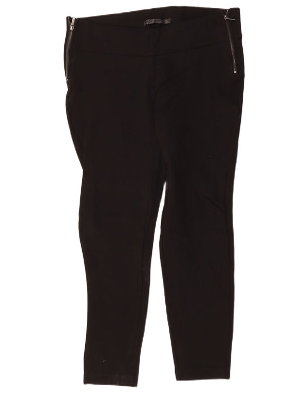 Zara Calça feminina Trafaluc Slim Casual Grande W30 L26 Viscose Preta