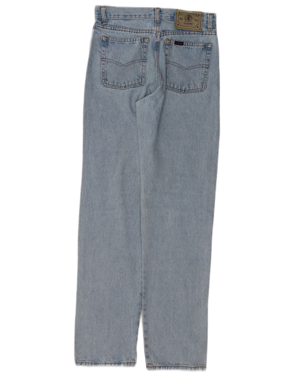 Jeans retos de cintura alta para meninas Invicta 13-14 anos W26 L31 algodão azul