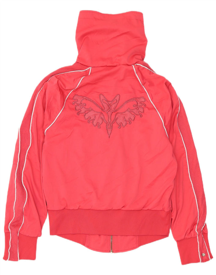 Jaqueta feminina PUMA Graphic Tracksuit UK 12 poliéster vermelho médio