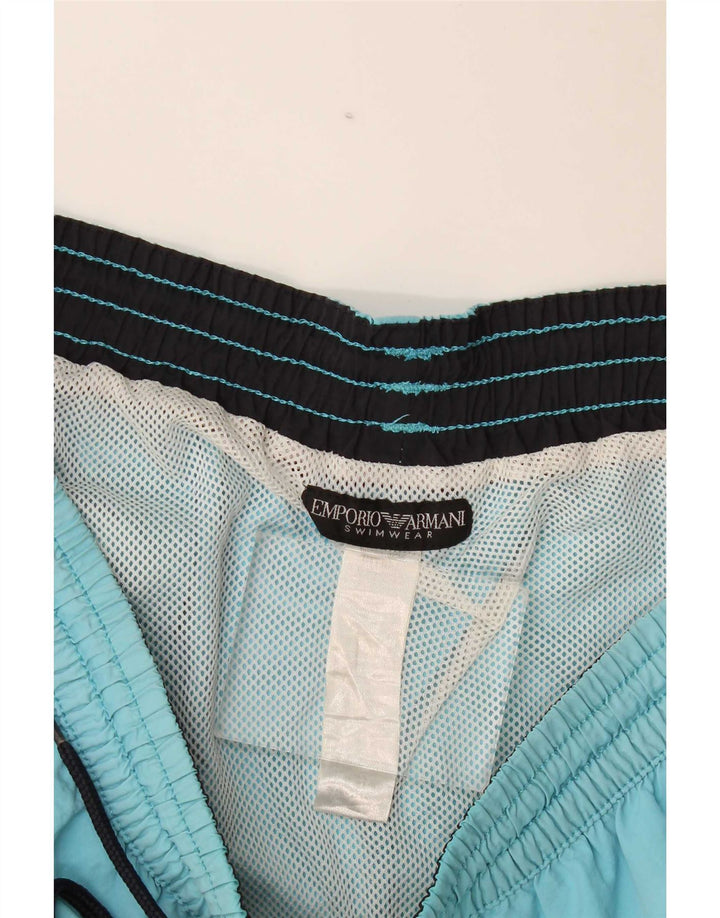 Shorts de natação masculino Emporio Armani azul médio