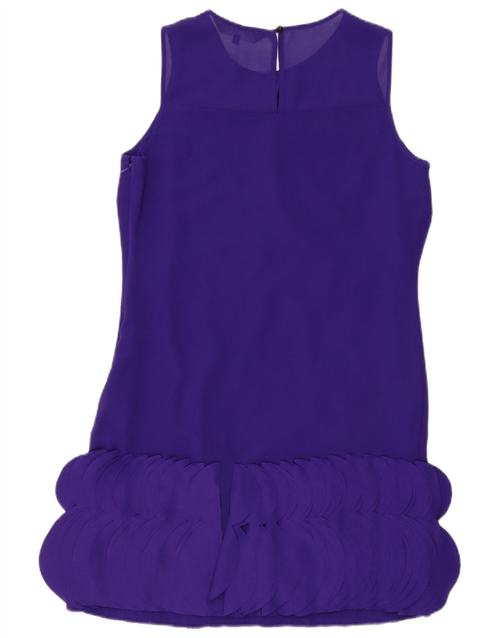 Princípios vestido feminino sem mangas regular shift UK 12 médio roxo