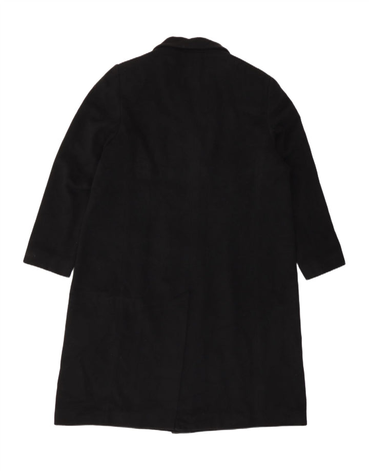 Casaco feminino Marks & Spencer com peito duplo UK 20 2XL lã preta
