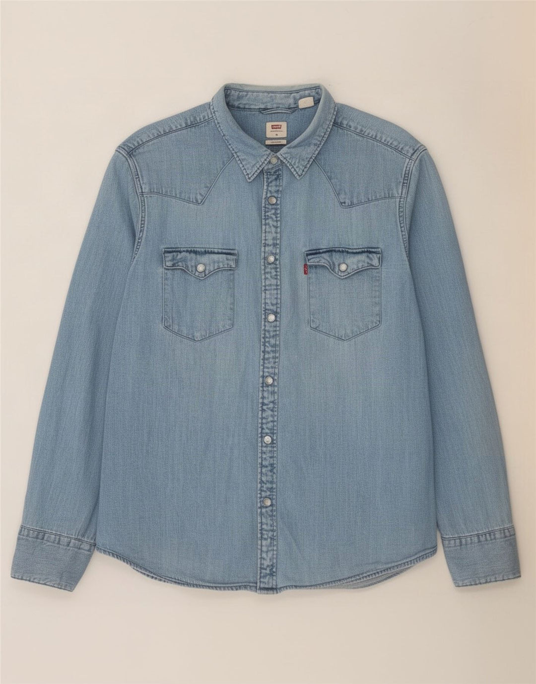 Camisa jeans masculina Levi's Standard Fit XL azul