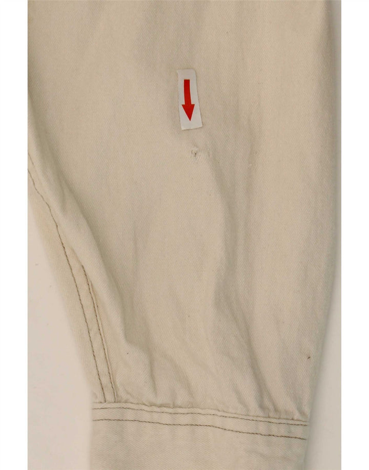 Camisa jeans masculina Lee grande de algodão branco
