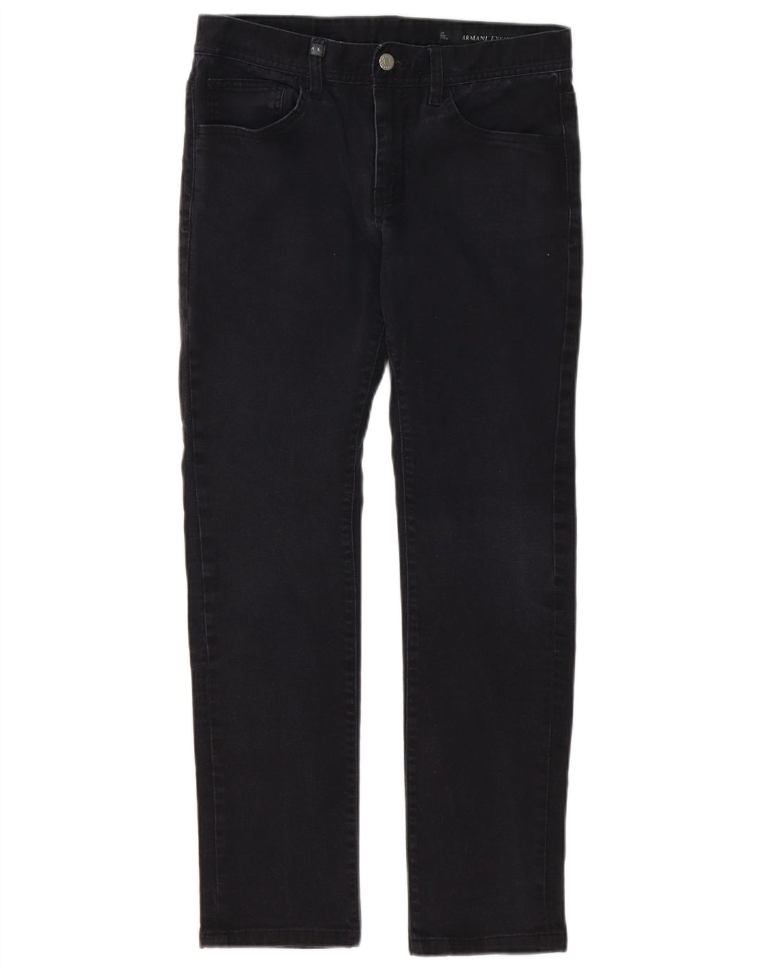 Calça jeans feminina Armani Exchange W31 L29 algodão preto