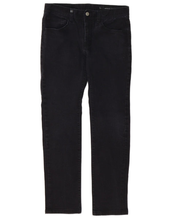 Armani Exchange Womens Slim Jeans W31 L29 Black Cotton