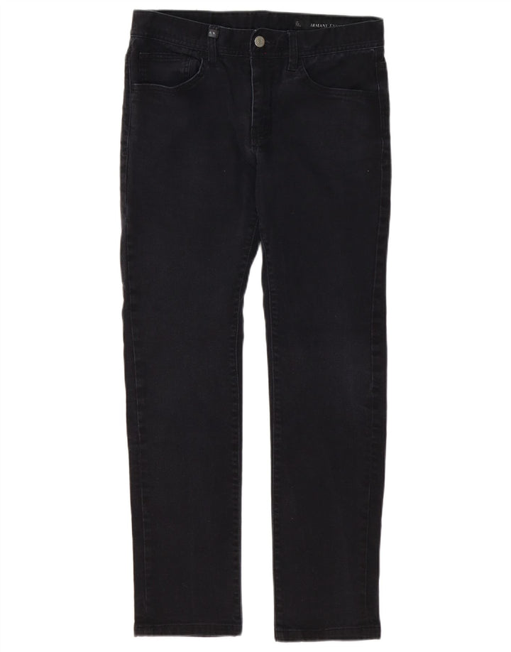 Calça jeans feminina Armani Exchange W31 L29 algodão preto