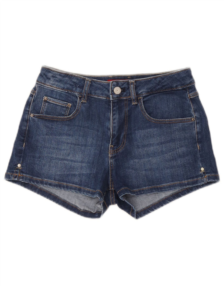 Guess Shorts jeans feminino W26 pequeno azul poliéster