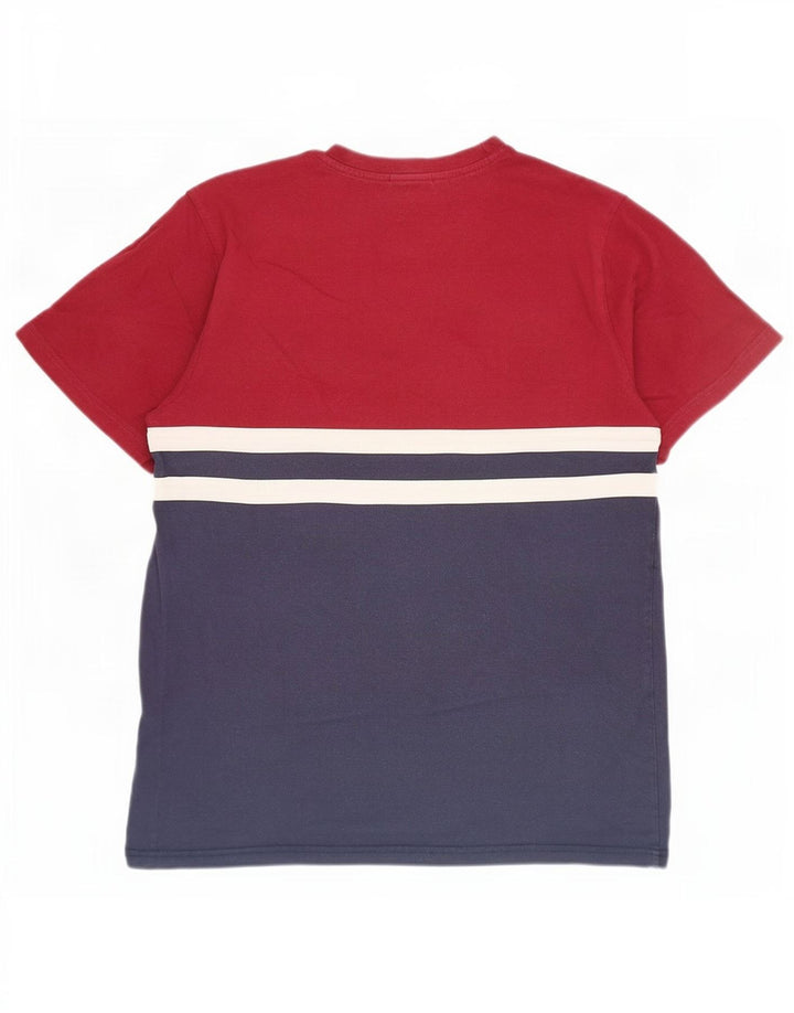 Camiseta masculina Ellesse Top pequeno bloco colorido azul marinho