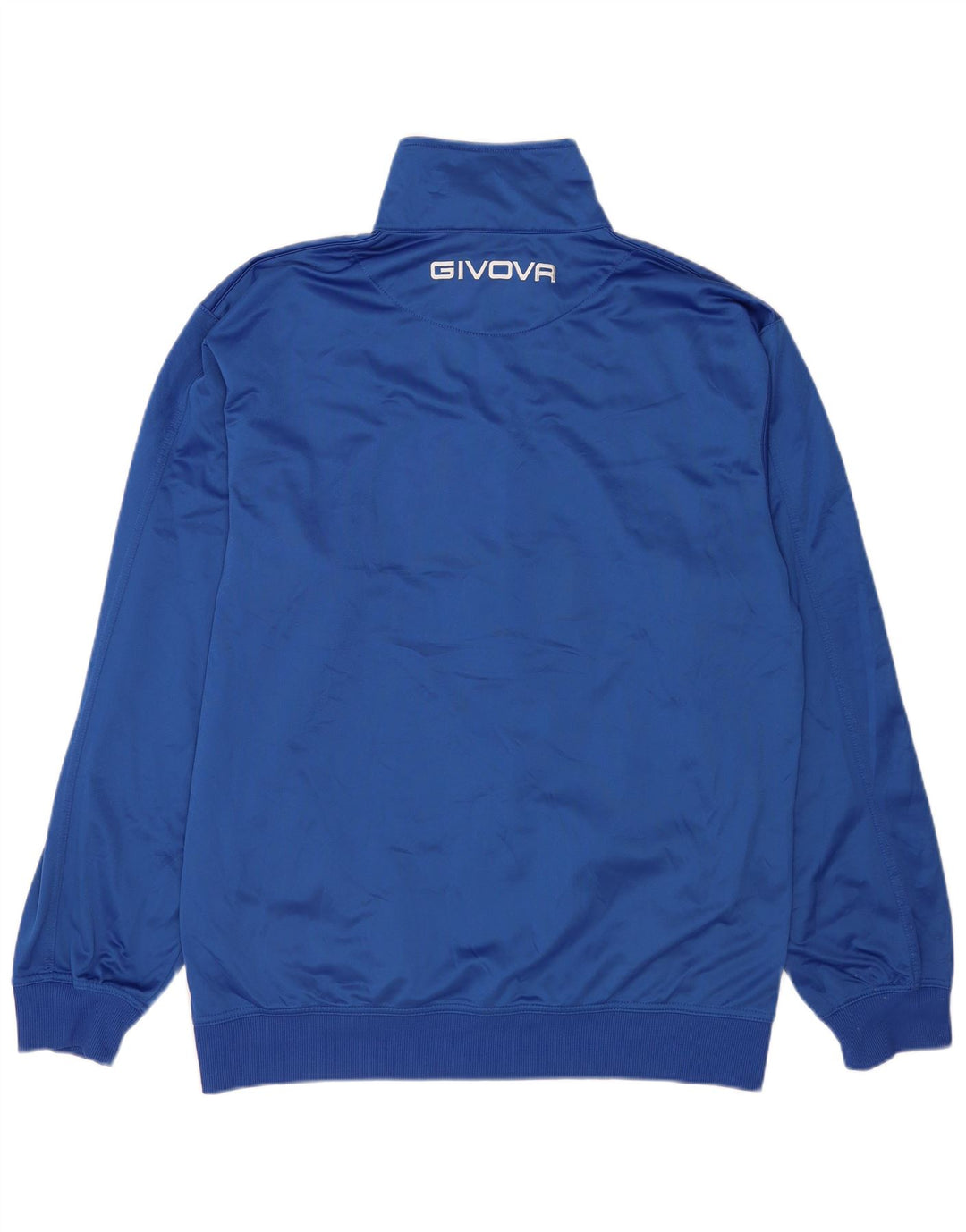 Givova Jaqueta masculina de agasalho gráfico 5XL azul colorblock poliéster
