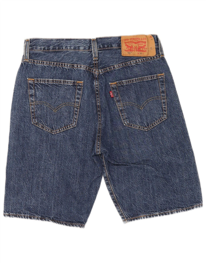 Shorts jeans masculino 501 da Levi's W30 algodão azul médio