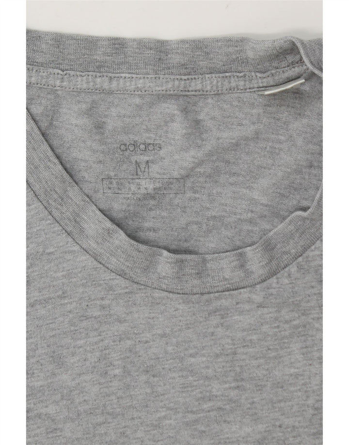 Camiseta masculina ADIDAS Top cinza médio manchado