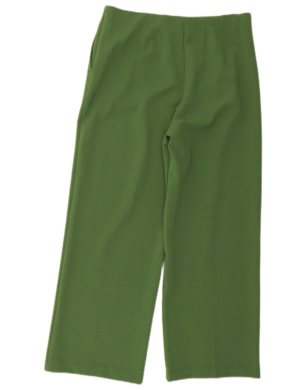 Calça casual feminina de cintura alta Marks & Spencer Reino Unido 16 grande W32 L28 verde