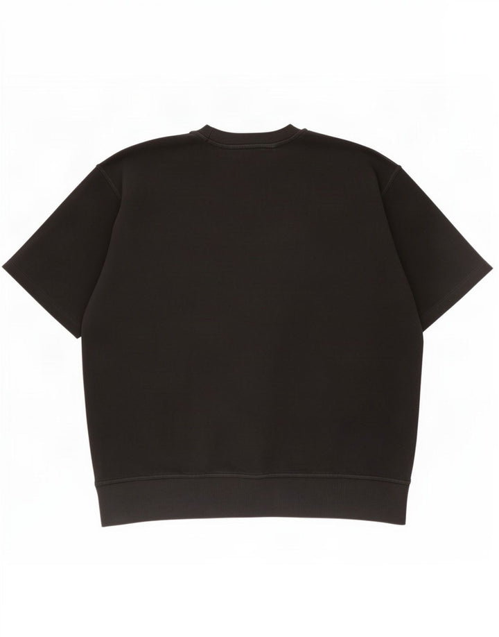 Zara Moletom masculino de manga curta Jumper XL preto algodão