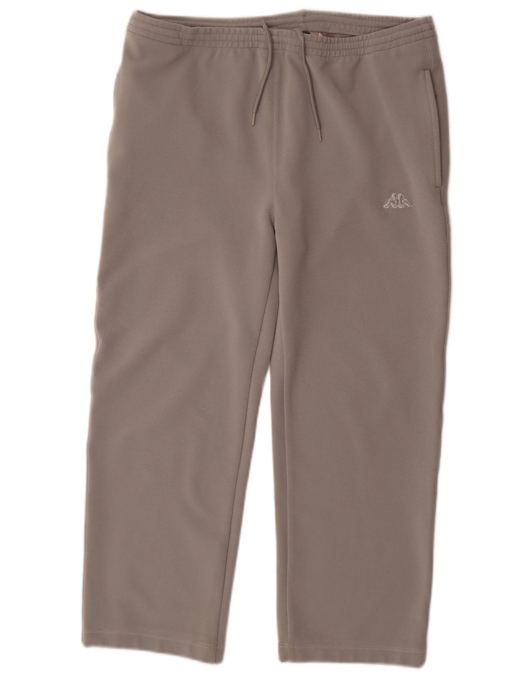 Calça de treino feminina Kappa Capri UK 14 poliéster cinza médio