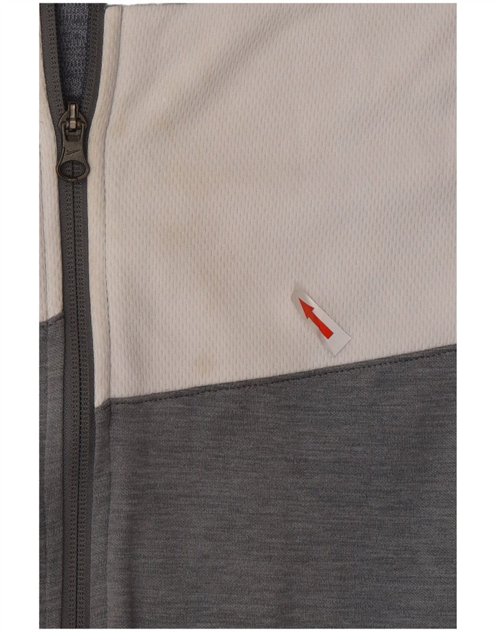 Jaqueta Nike Mens Dri Fit Regular Tracksuit Top Cinza Médio Colourblock