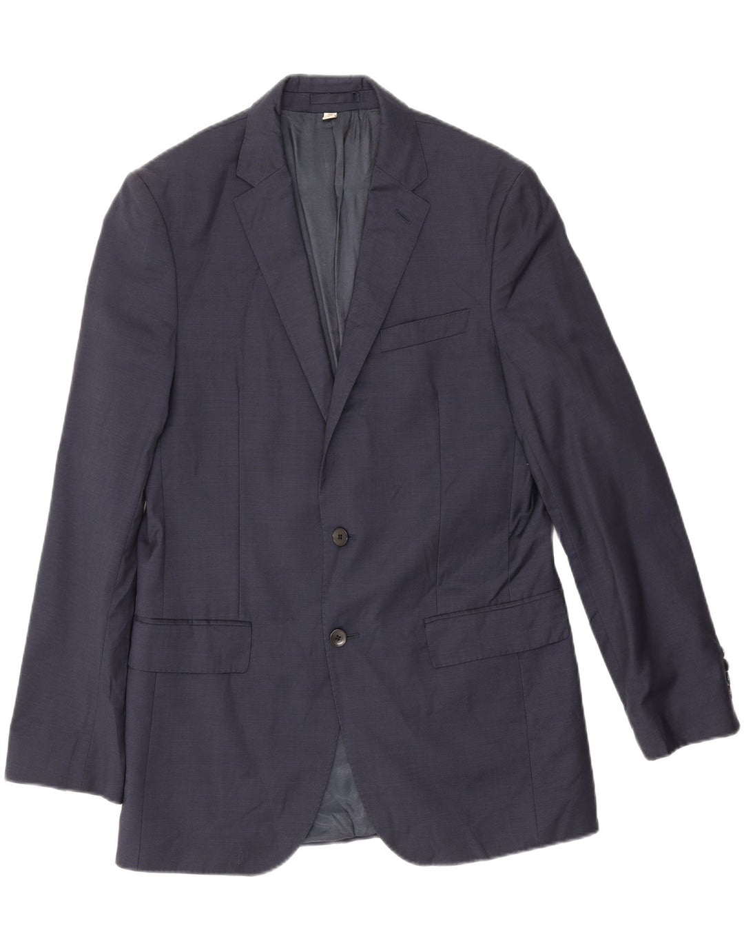 Jaqueta Blazer Longline Masculina Marks & Spencer Reino Unido 40 Médio Azul Marinho