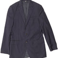 Jaqueta Blazer Longline Masculina Marks & Spencer Reino Unido 40 Médio Azul Marinho