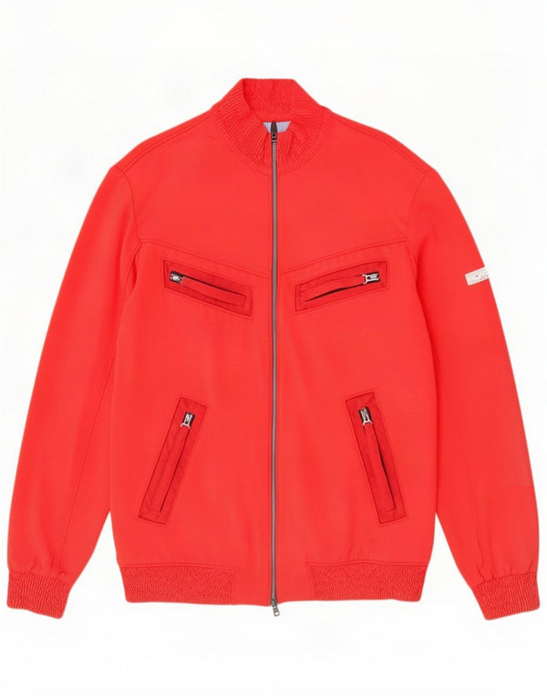 Jaqueta utilitária masculina vintage IT 52 XL poliuretano vermelho