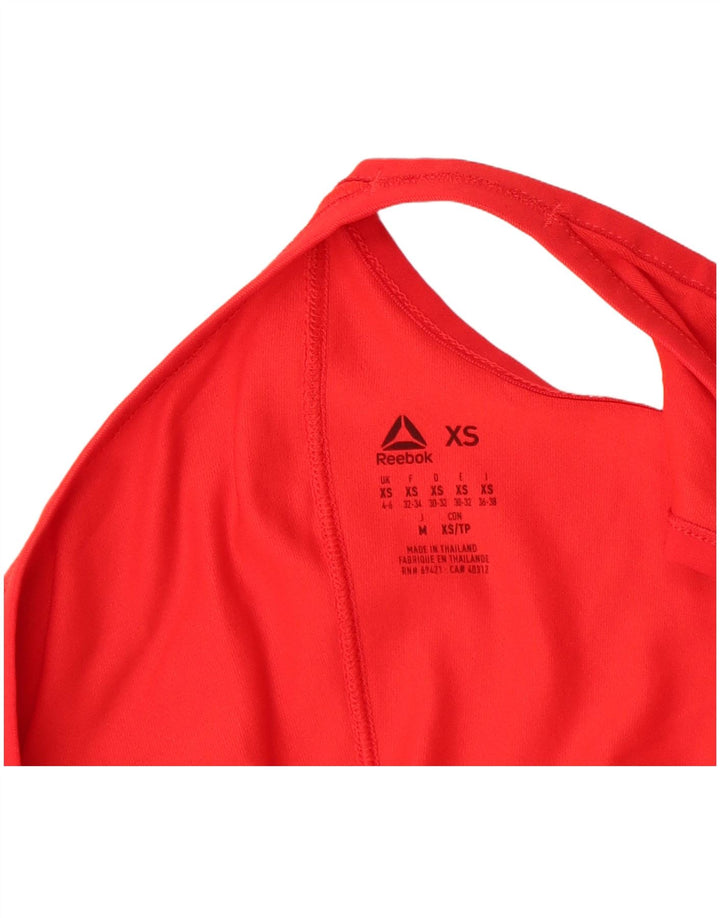 Colete feminino REEBOK Bodypump gráfico UK 4/6 XS vermelho